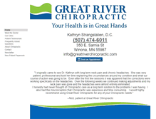 Tablet Screenshot of greatriverchiropractic.com